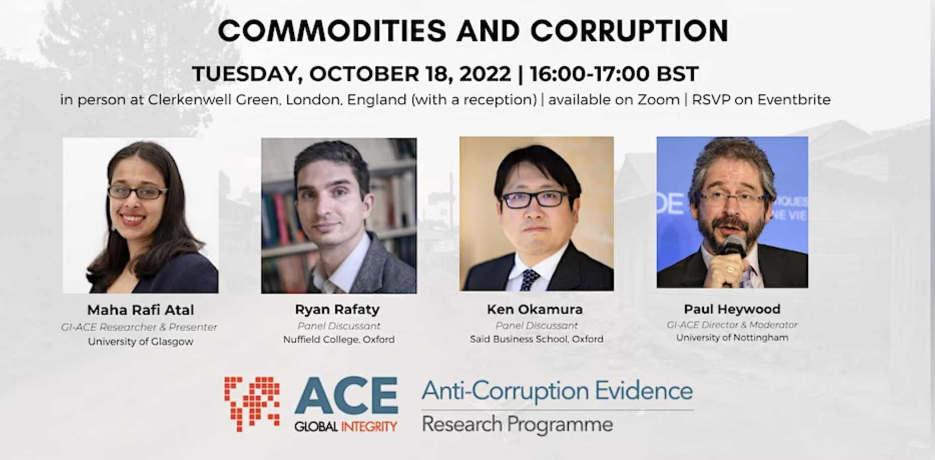 Upcoming Events – Global Integrity Anti-Corruption Evidence